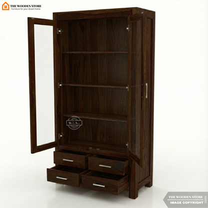 Pluto Bookshelf (Walnut Finish)