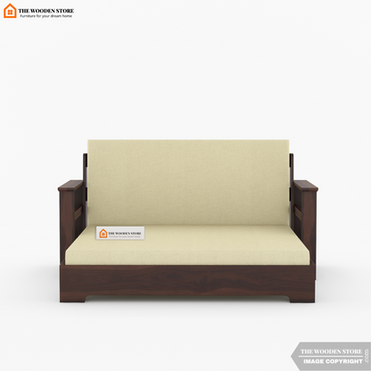 Dell Sofa Cum Bed (King Size, Walnut Finish)