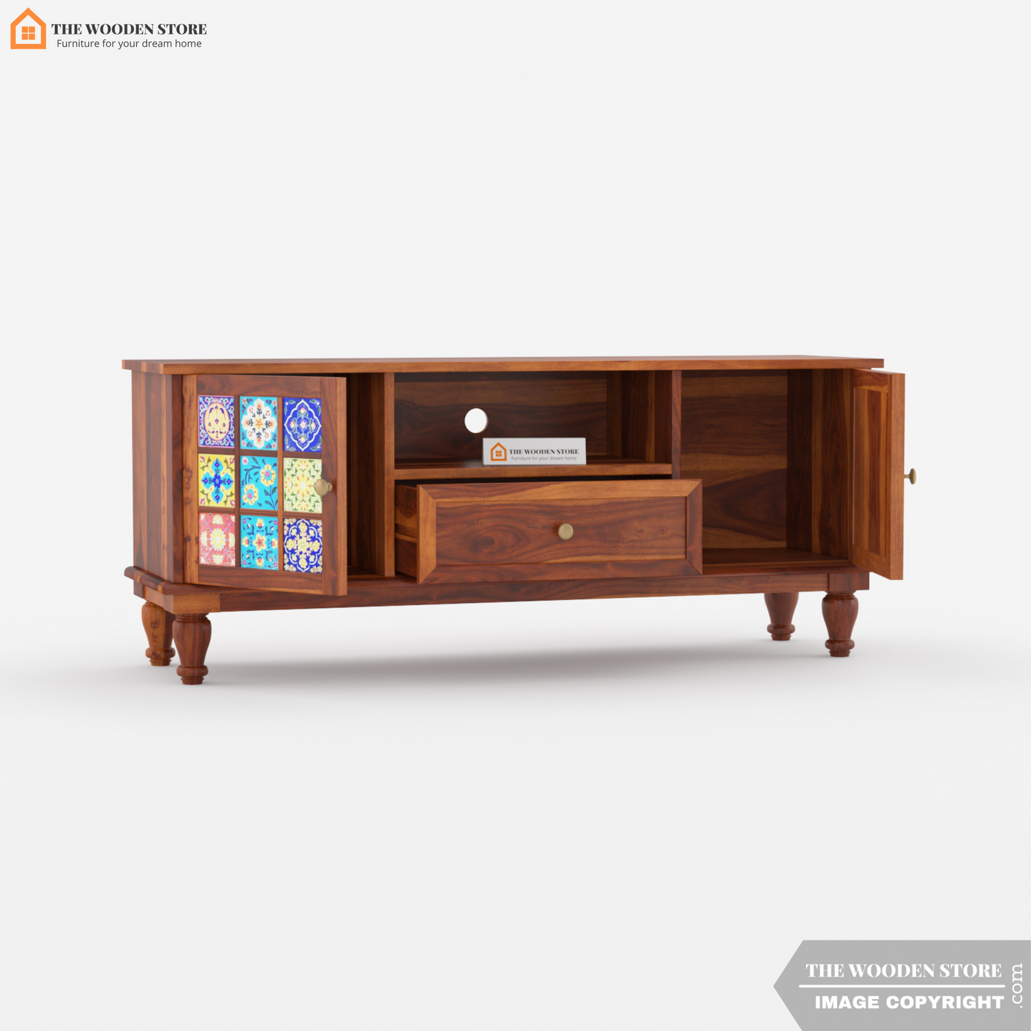 Bunny Tv Unit (Honey Finish)