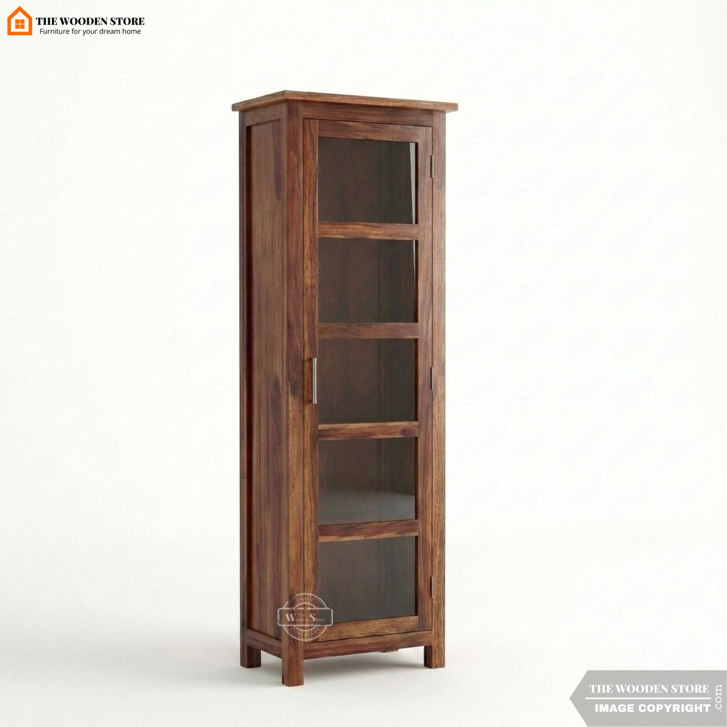 Anders Kitchen Cabinet (Honey Finish)