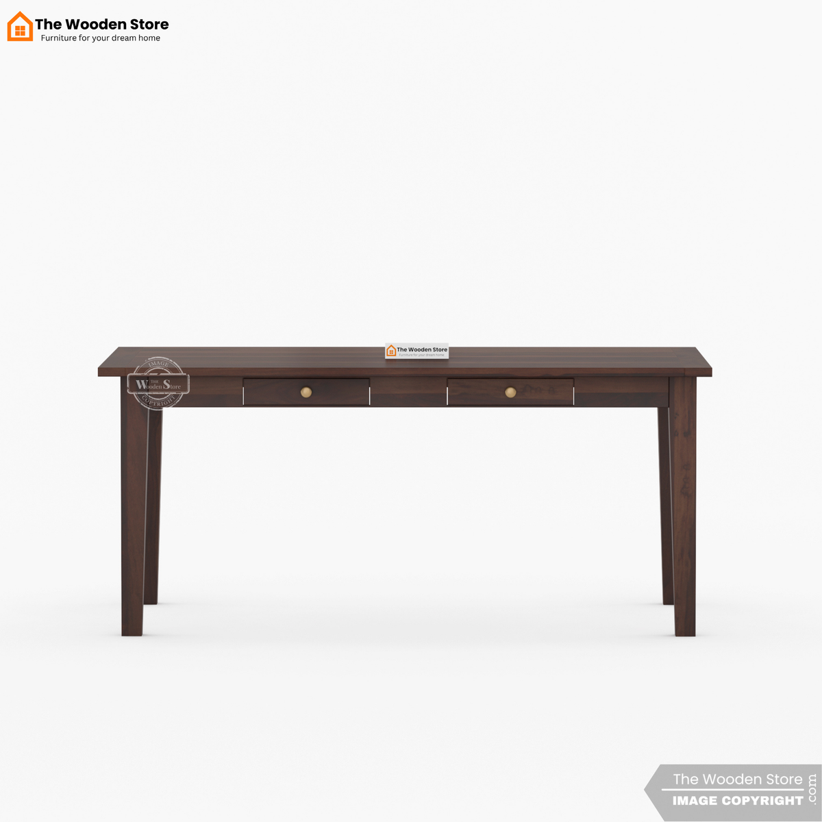Glen 6 Seater Dining Set (Walnut Finish)