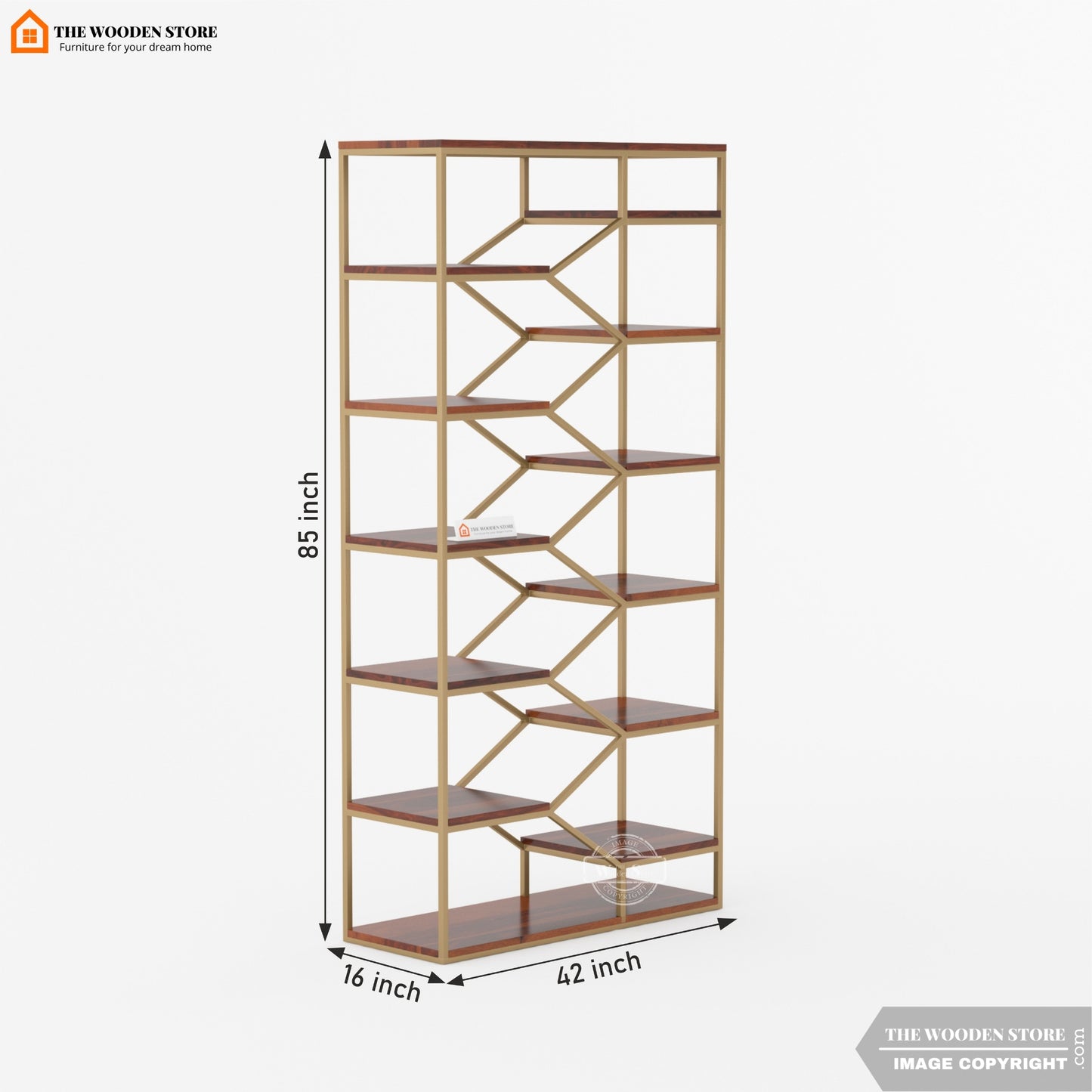 Keffer Display Unit (Walnut Finish)
