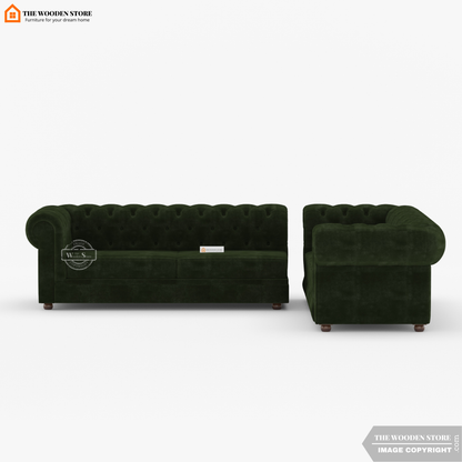 Ronin Sectional L -Shape Corner Sofa (Olive Green)