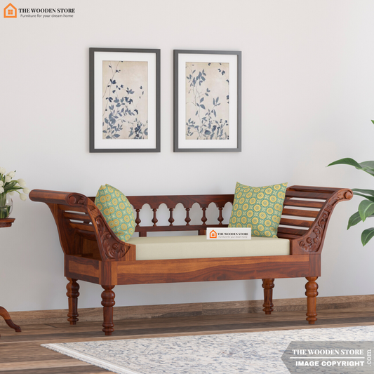 Steven Chaise Lounge (Honey Finish)