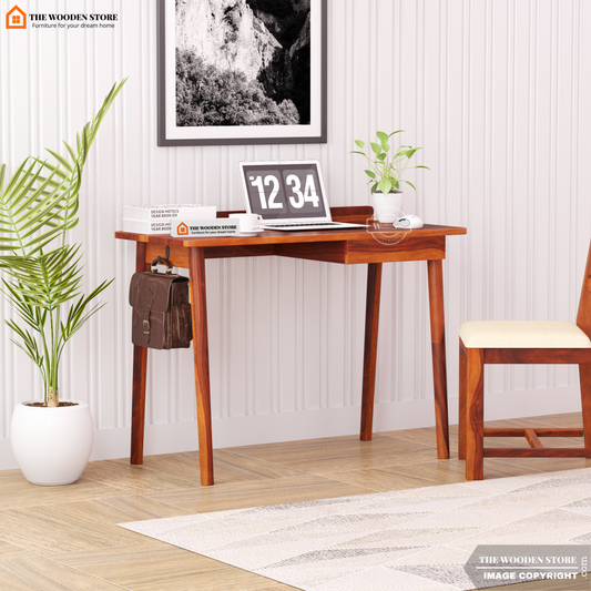 Colby Study Table (Honey Finish)