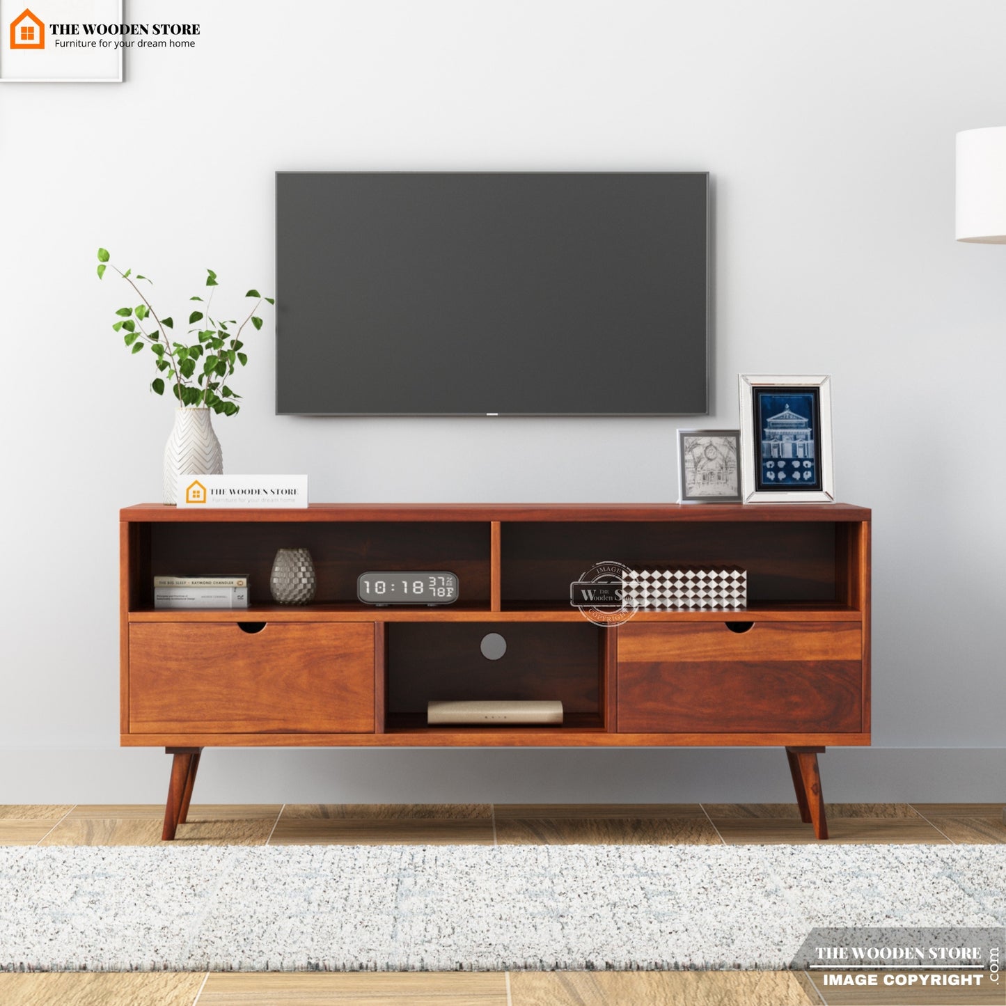 Oslo Small Tv Unit (Honey Finish)
