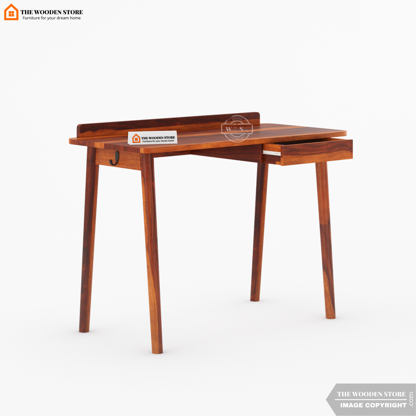 Colby Study Table (Honey Finish)