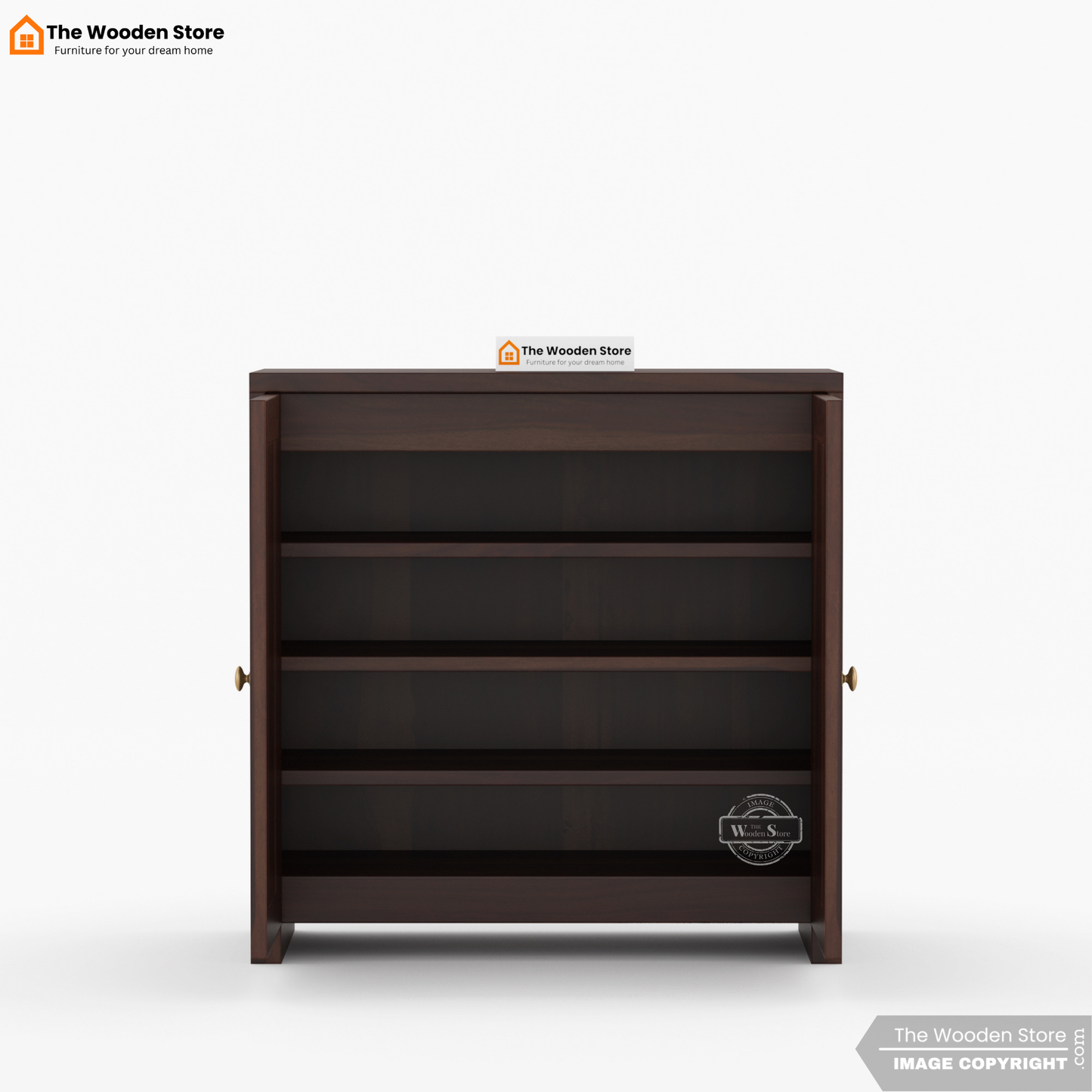 Noto Shoe Rack (Walnut Finish)