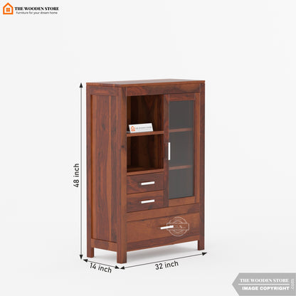 Patrick Book Case (Walnut Finish)
