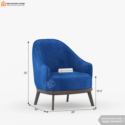 Atlas Lounge Chair (Marine Blue)