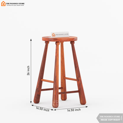 Baseball Bat Stool (Honey Finish)