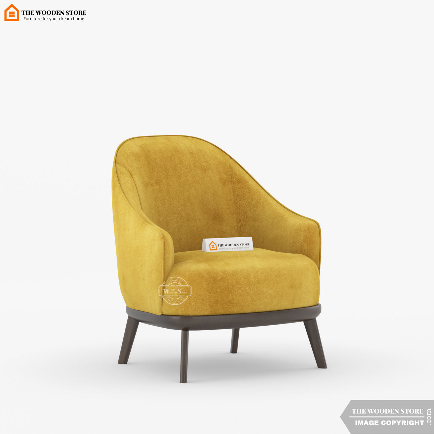 Atlas Lounge Chair (Orange Gold)