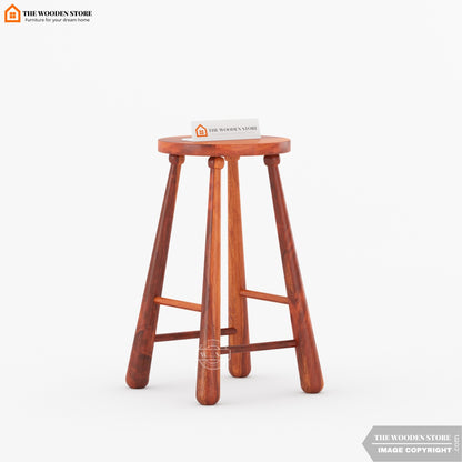 Baseball Bat Stool (Honey Finish)