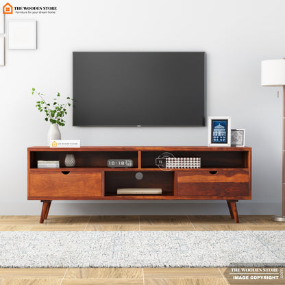 Oslo Large Tv Unit (Honey Finish)