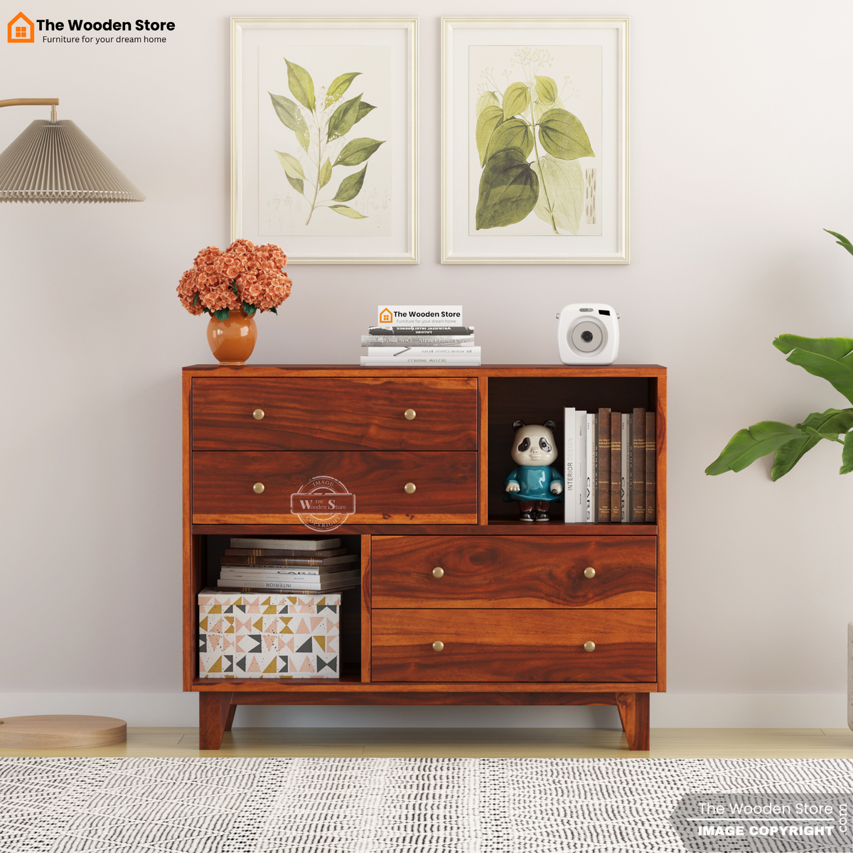 Eller Chest Of Drawers (Honey Finish)