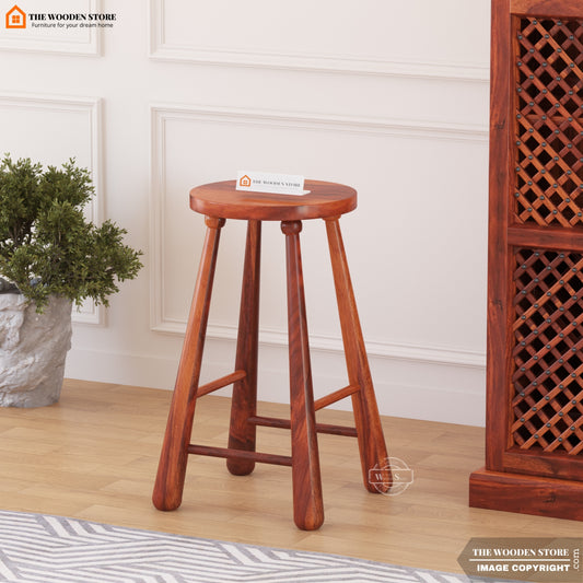 Baseball Bat Stool (Honey Finish)