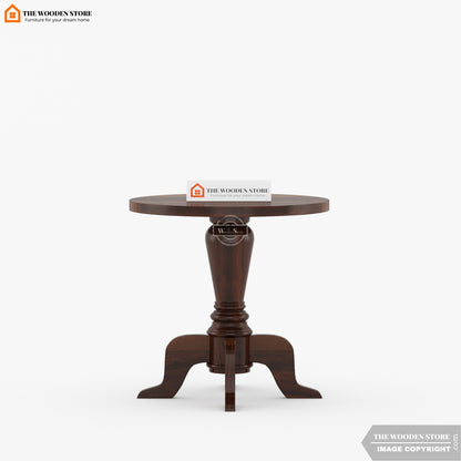 Tyler Round Side Table (Walnut Finish)