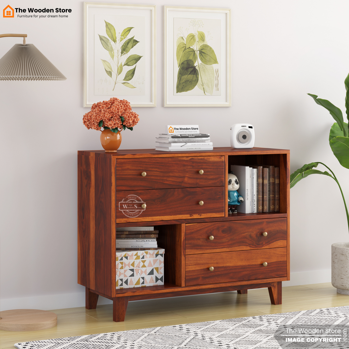 Eller Chest Of Drawers (Honey Finish)