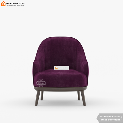 Atlas Lounge Chair (Wine Berry)