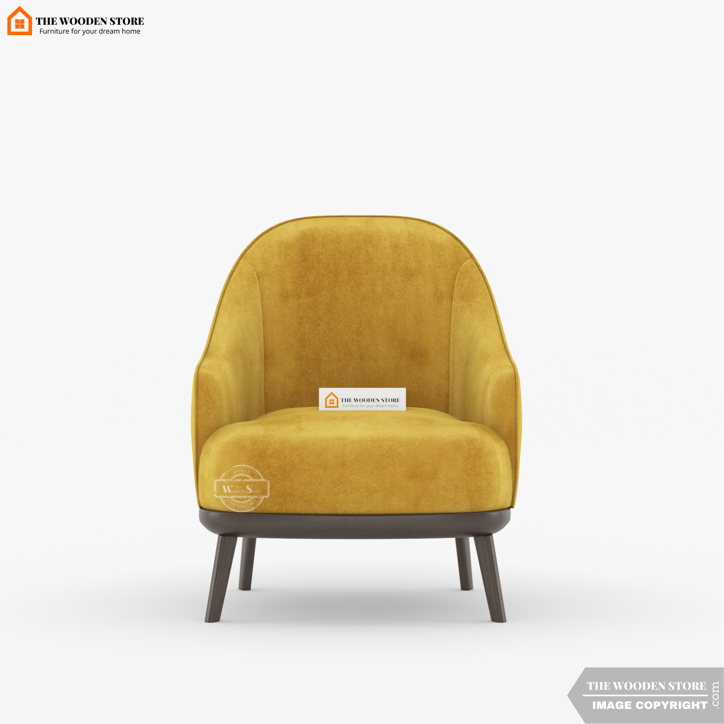 Atlas Lounge Chair (Orange Gold)