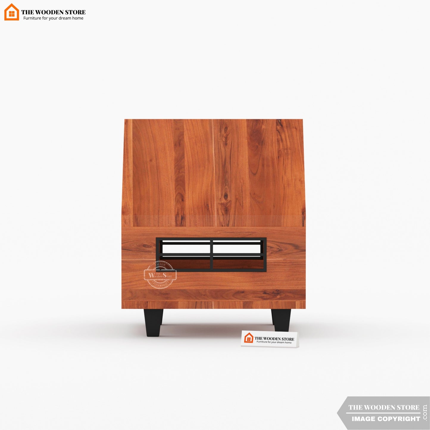 Verden Wooden Cat House (Honey Finish)