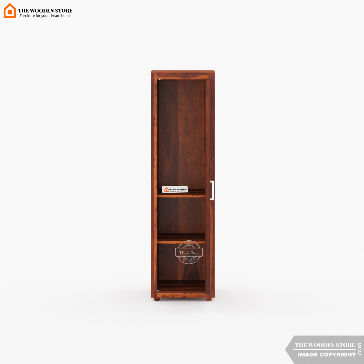 Joel 3 Door Multi-Utility Wardrobe (Honey Finish)