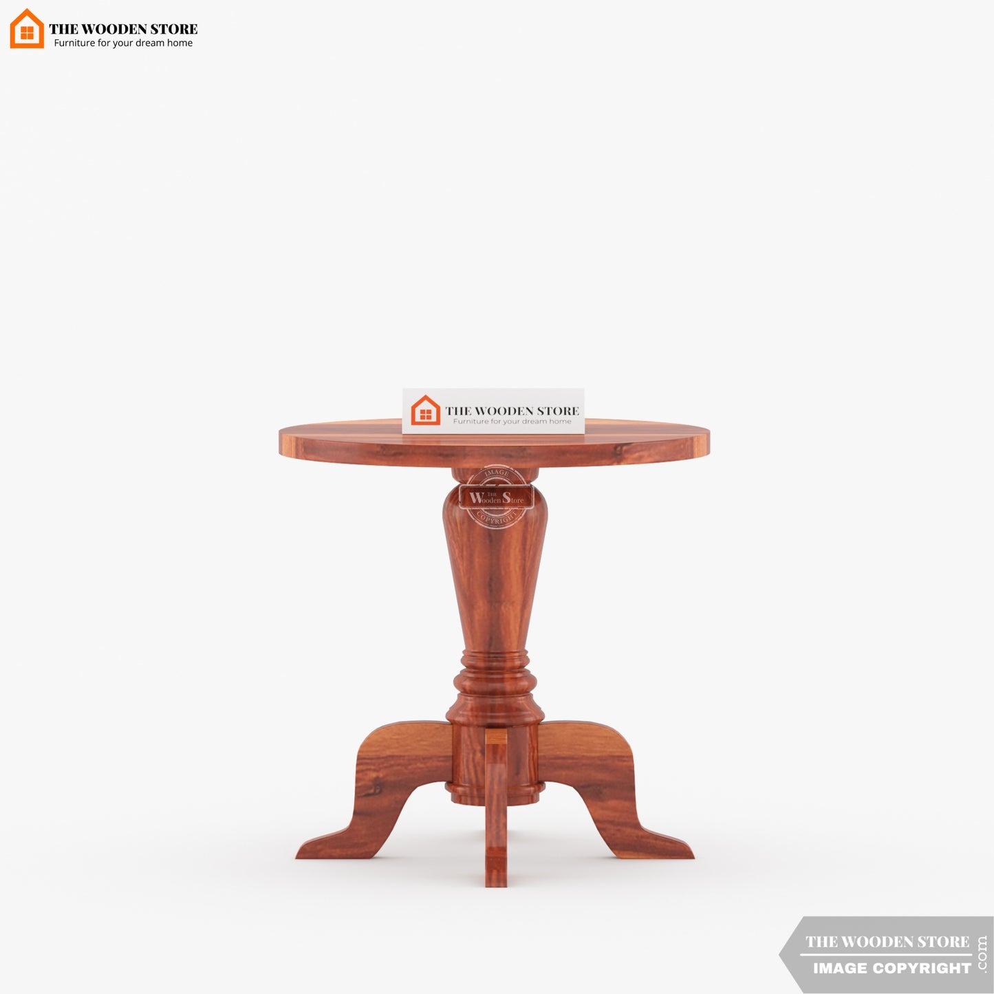 Tyler Round Side Table (Honey Finish)