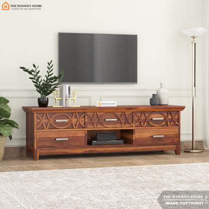 Alice Tv Unit (Honey Finish)