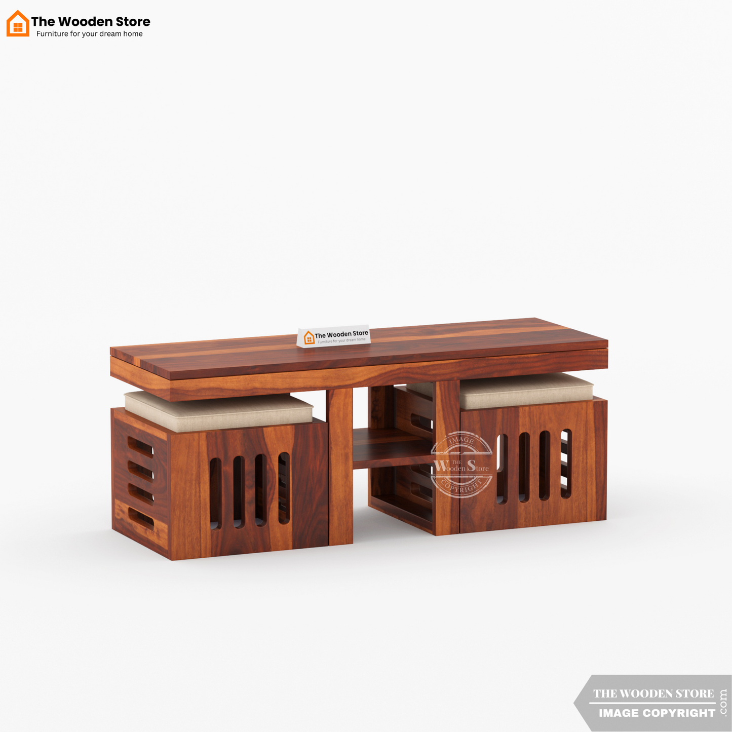 Bob Coffee Table Set Set of 3 (Honey Finish)