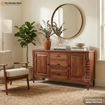Alaska Cabinets and Sideboard (Honey Finish)