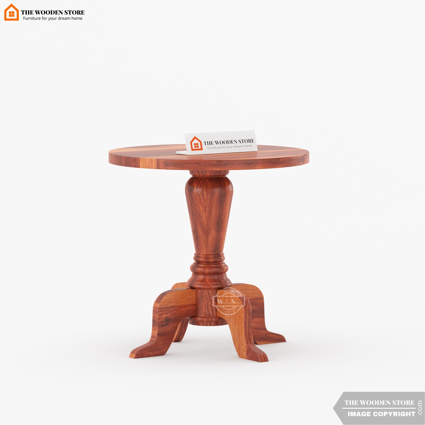 Tyler Round Side Table (Honey Finish)
