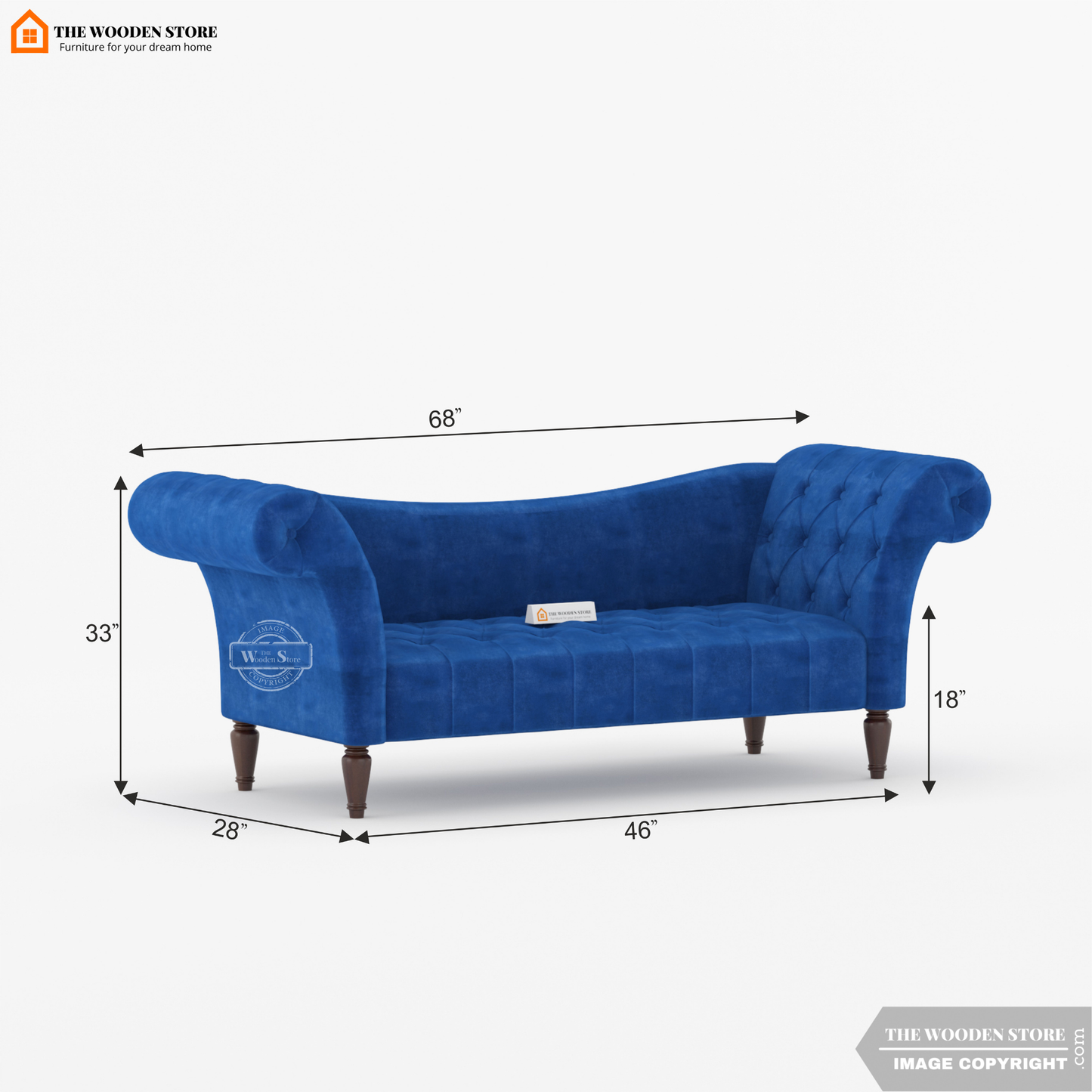 Sable Chaise Lounge (Marine Blue)