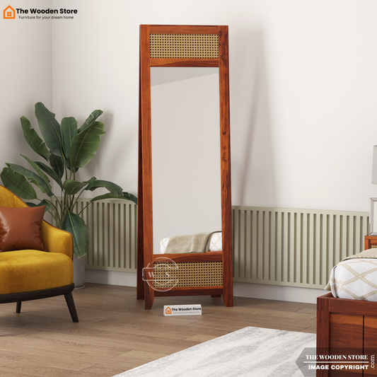Mantis Dressing Table With Storage (Honey Finish)