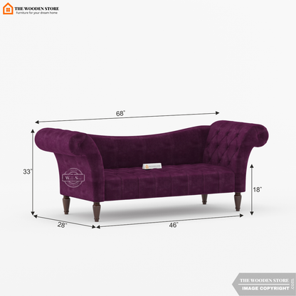 Sable Chaise Lounge (Wine Berry)