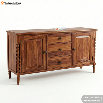 Alaska Cabinets and Sideboard (Honey Finish)