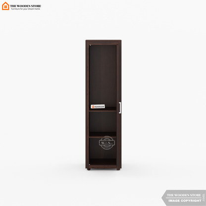 Joel 3 Door Multi-Utility Wardrobe (Walnut Finish)