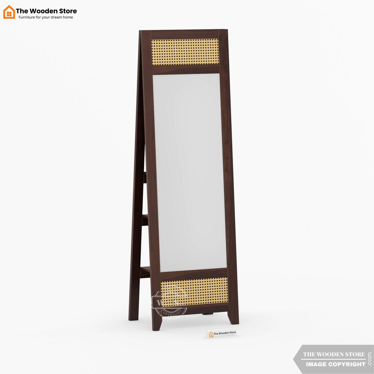 Mantis Dressing Table With Storage (Walnut Finish)