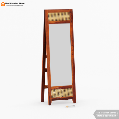 Mantis Dressing Table With Storage (Honey Finish)