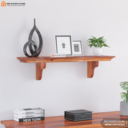 Kylie Wall Shelf (Honey Finish)