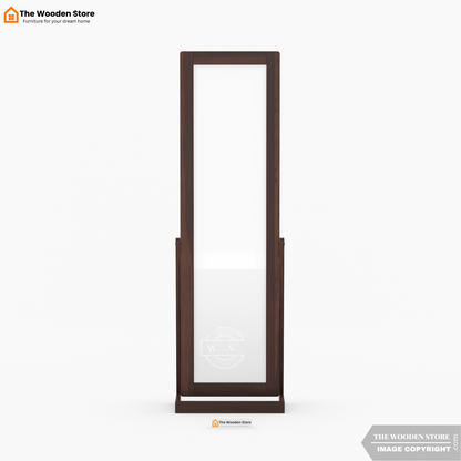 Holly Sheesham Wood Full Length Dressing Mirror (Walnut Finish)
