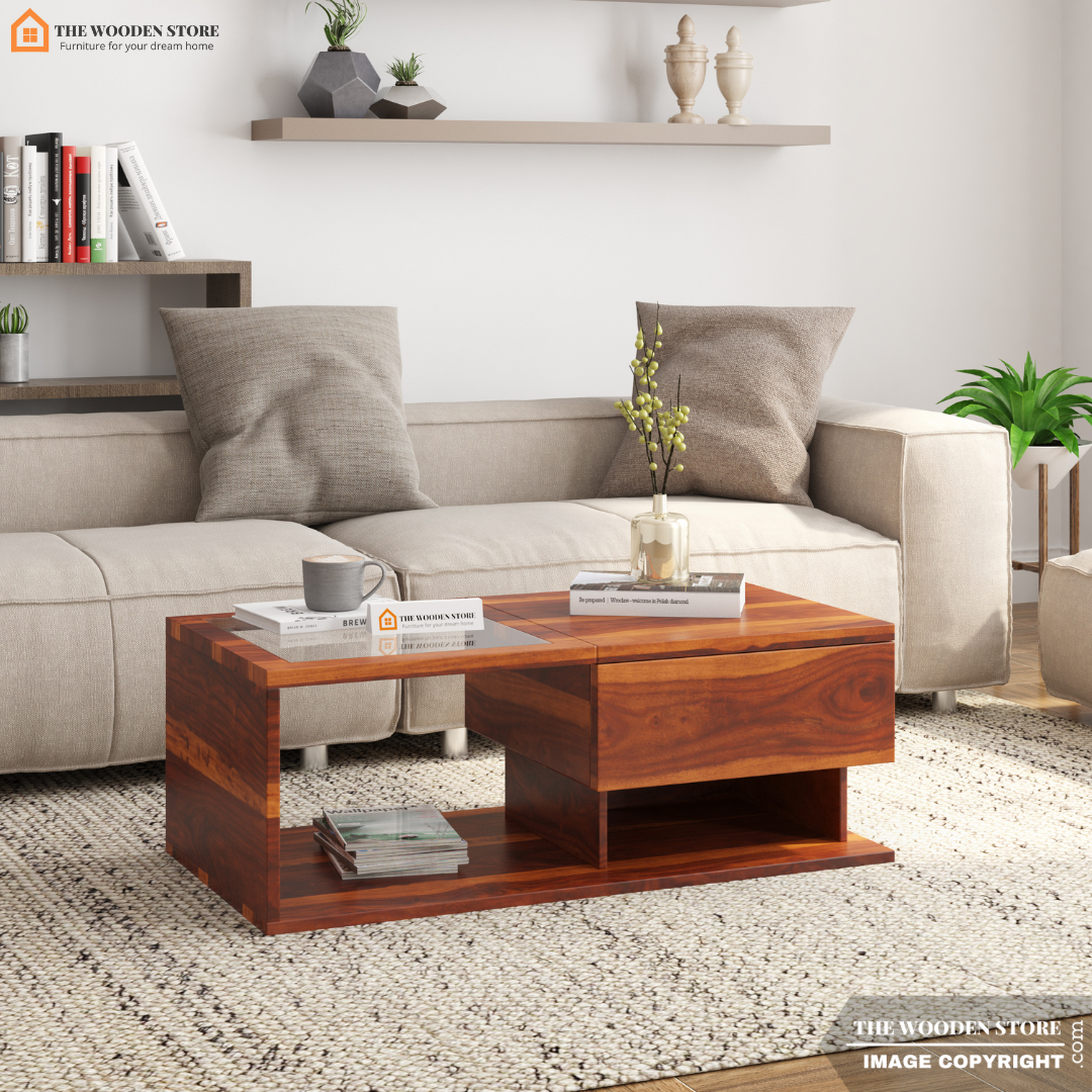 Aahana  Coffee Table (Honey Finish)