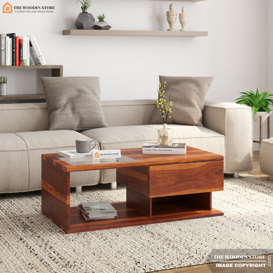 Aahana  Coffee Table (Honey Finish)