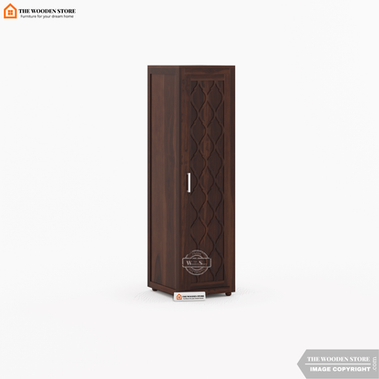 Joel 3 Door Multi-Utility Wardrobe (Walnut Finish)