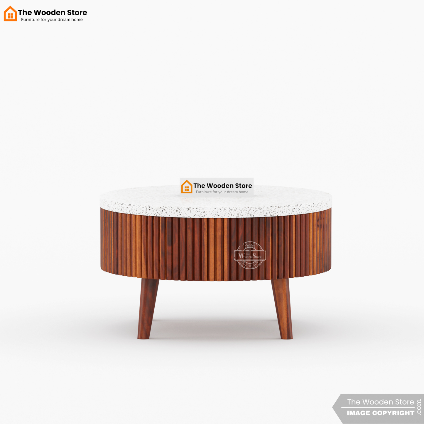 Alden Nesting Coffee Table Set of 2 (Honey Finish)