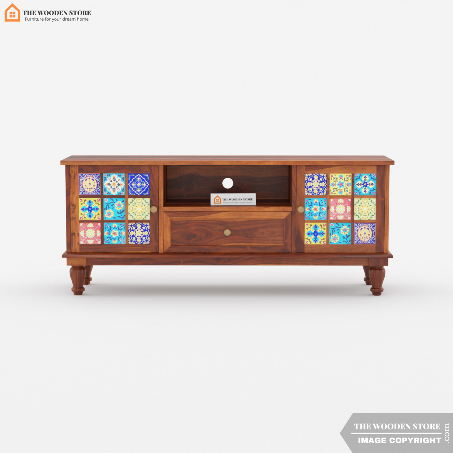 Bunny Tv Unit (Honey Finish)