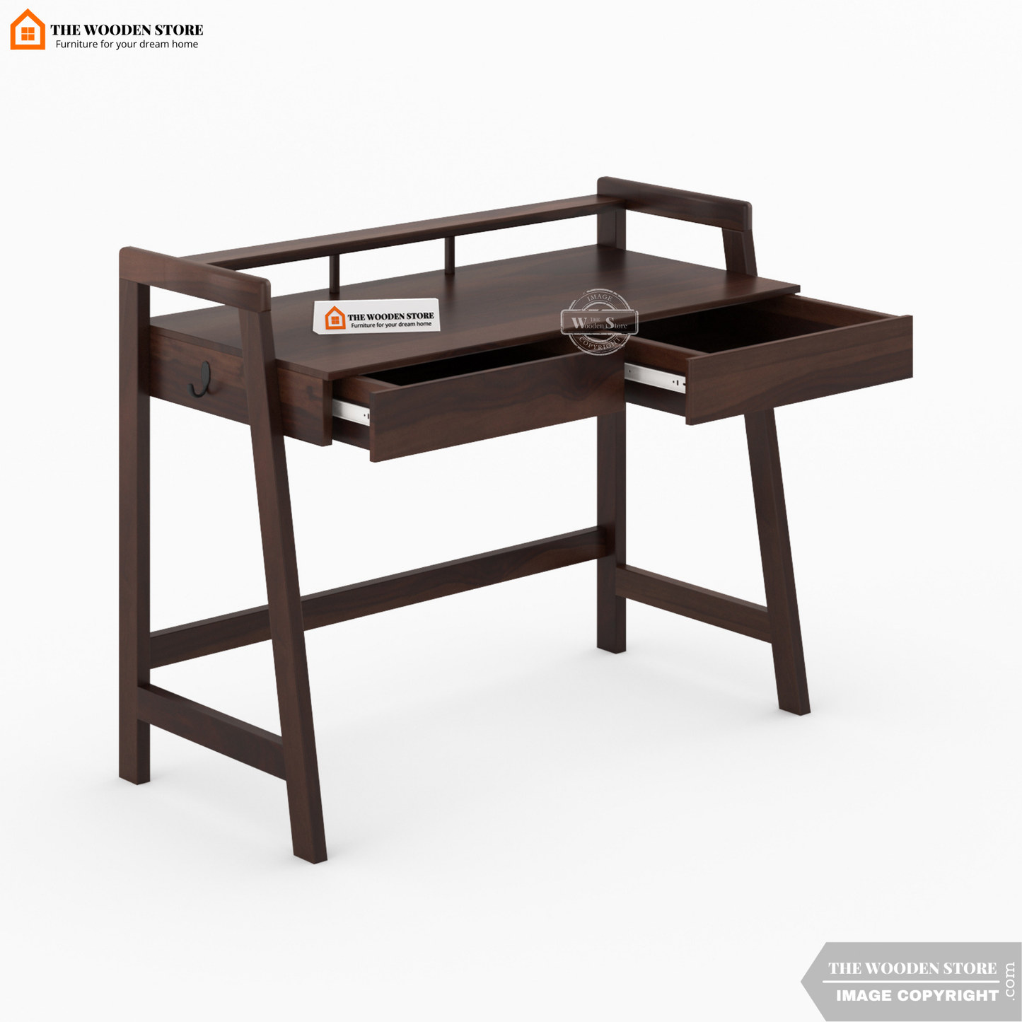 Ohana Study Table (Walnut Finish)