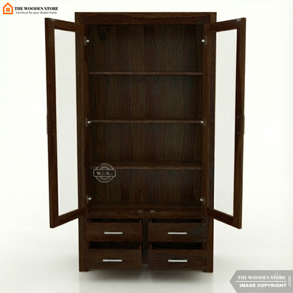 Pluto Bookshelf (Walnut Finish)