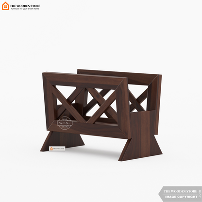 Cole Magazine Rack (Walnut Finish)