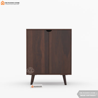 Breesa Bar Cabinet (Walnut Finish)