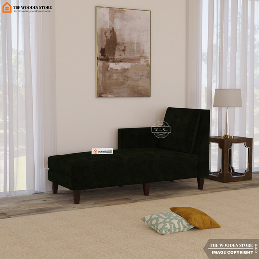 Milbrey Chaise Lounge (Olive Green)